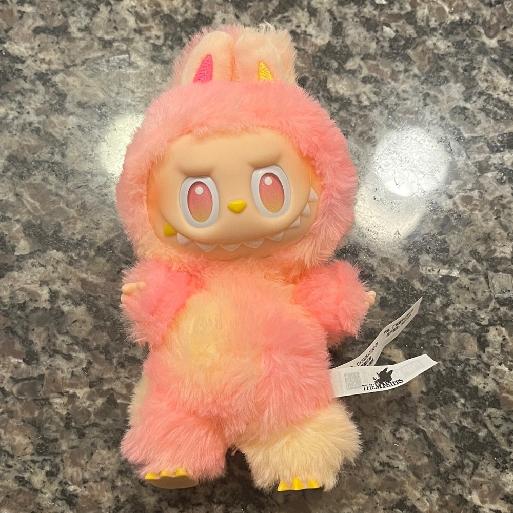 Pink Furry Monster Plush Toy